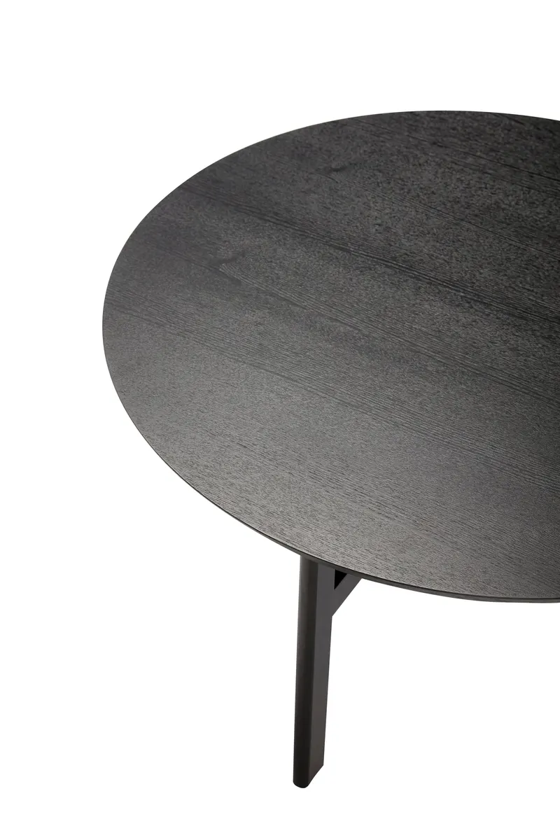 Hübsch Fjord Couchtisch in Schwarz, Ø 80 × H 42 cm, Ansicht 2