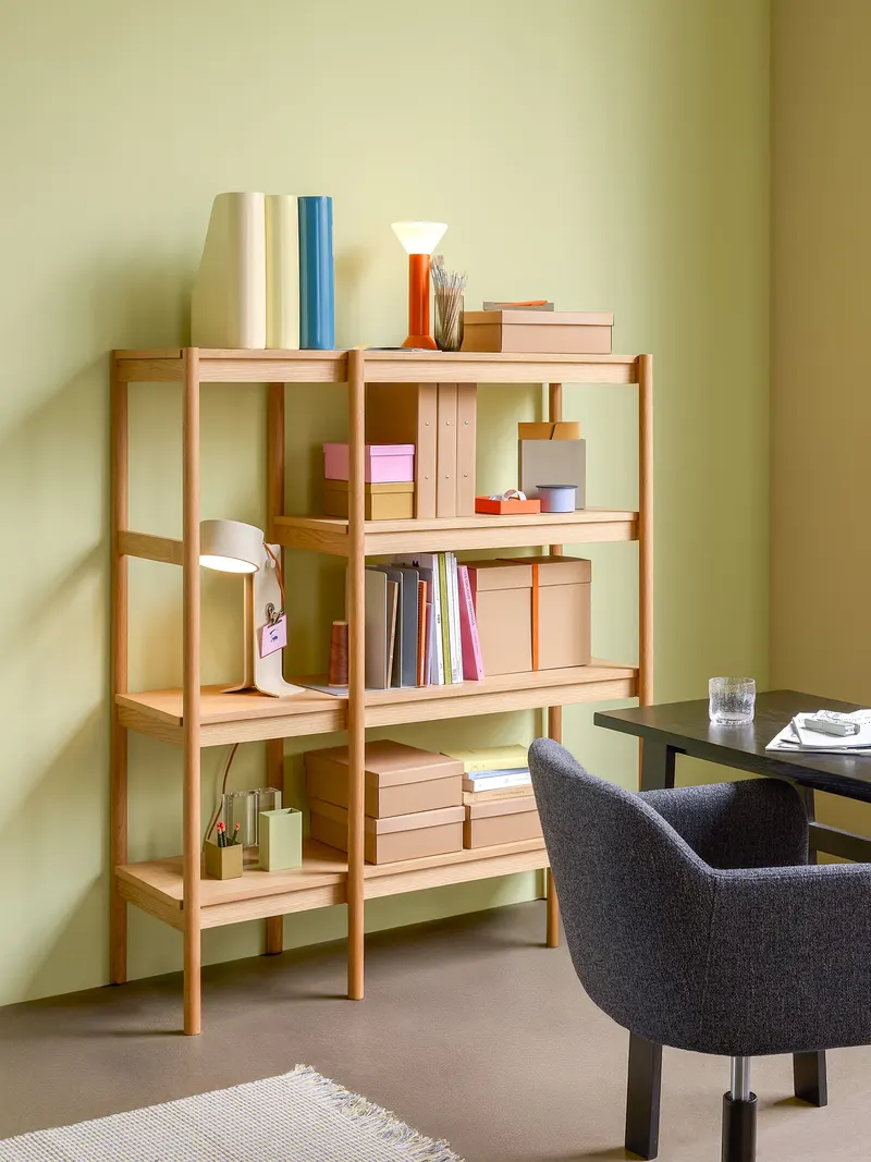 Hübsch Seize Regal in Naturfarben, 120 × 42 × H 140 cm, Ansicht 6