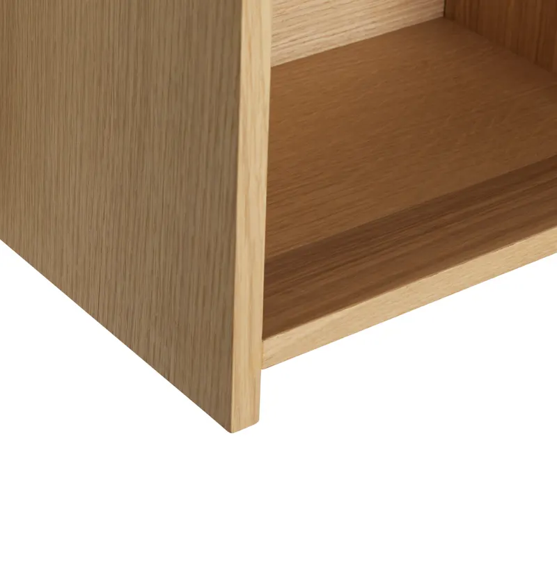 Hübsch Focal Regal in Naturfarben, 80 × 20 × H 23 cm, Ansicht 3