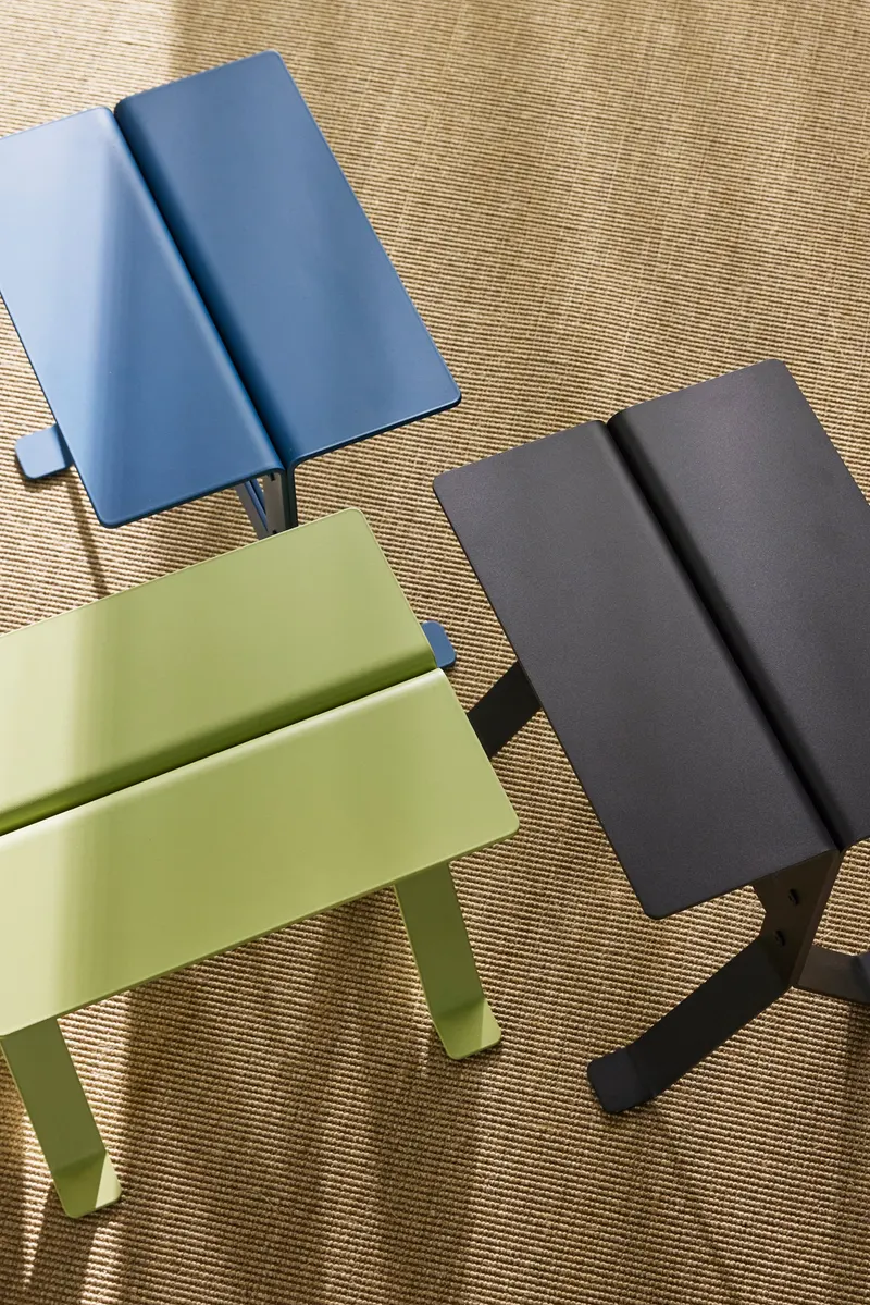 Hübsch Fold Beistelltisch in Schwarz, 40 × 30 × H 42 cm, Ansicht 2