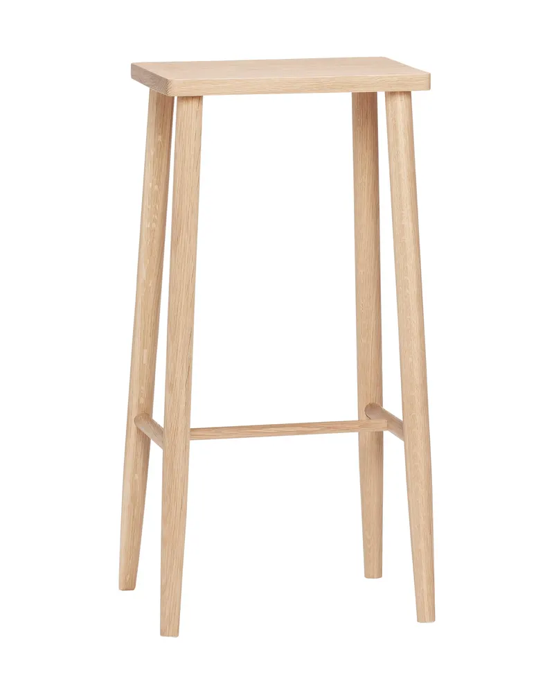 Folk Barhocker mit Eichenfurnier in Naturfarben, FSC®-zertifiziert, Naturfarben