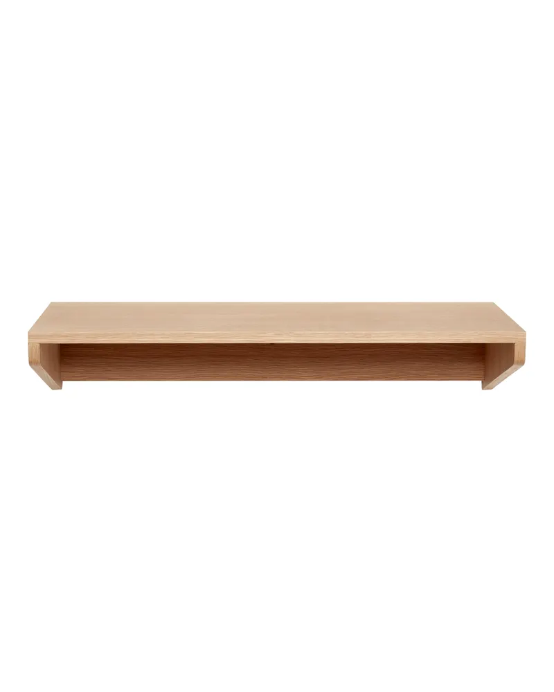 Hübsch Folk Wandschreibtisch in Naturfarben, 80 × 35 × H 15 cm, Ansicht 2