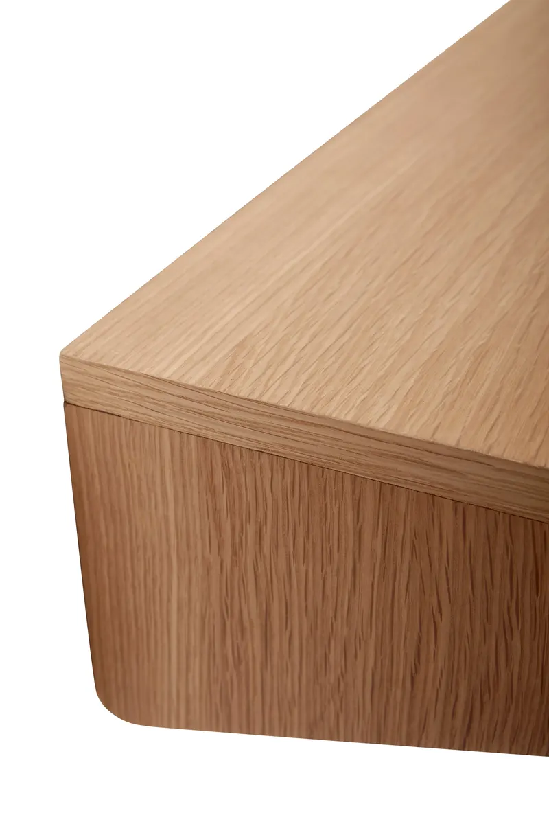 Hübsch Folk Wandschreibtisch in Naturfarben, 80 × 35 × H 15 cm, Ansicht 4