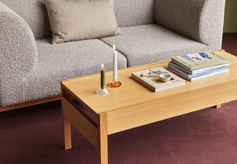 Hübsch Forma Couchtisch in Naturfarben, 120 × 51 × H 45 cm, Ansicht 5