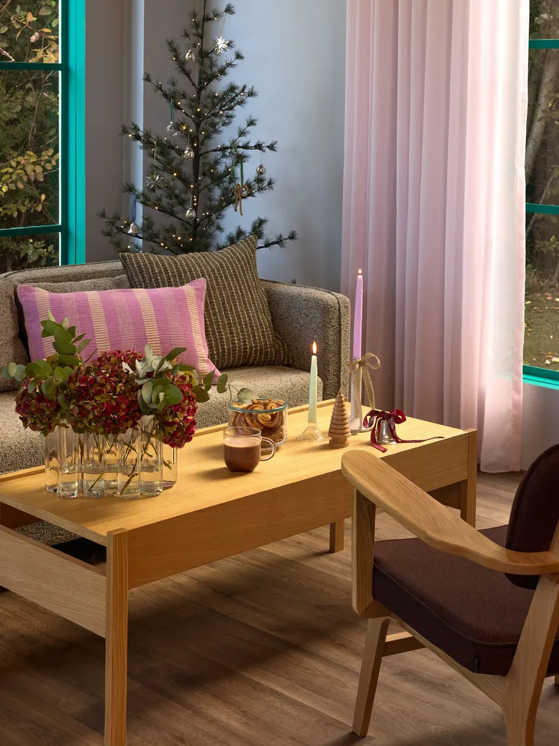 Hübsch Forma Couchtisch in Naturfarben, 120 × 51 × H 45 cm, Ansicht 9