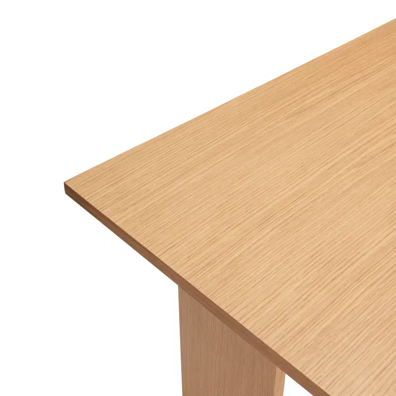Hübsch Forma Schreibtisch in Naturfarben, 140 × 70 × H 78 cm, Ansicht 3
