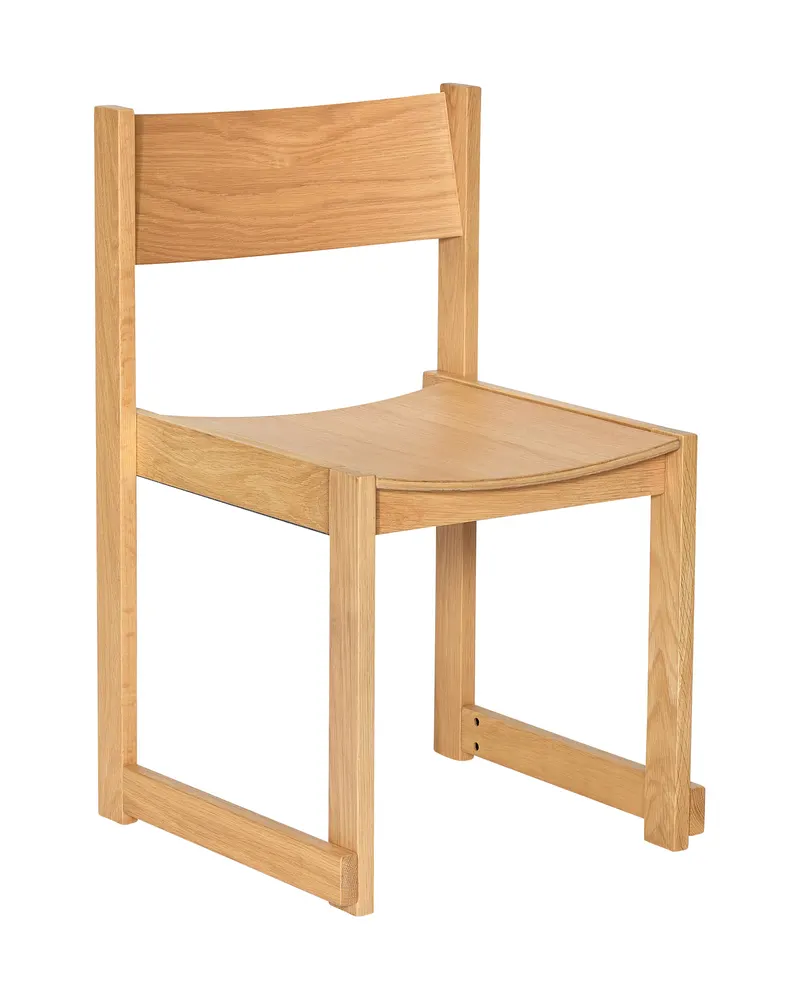 Hübsch Forma Esszimmerstuhl in Naturfarben, 50 × 50 × H 80 cm, Ansicht 1