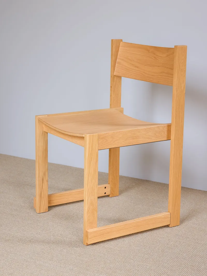 Hübsch Forma Esszimmerstuhl in Naturfarben, 50 × 50 × H 80 cm, Ansicht 15