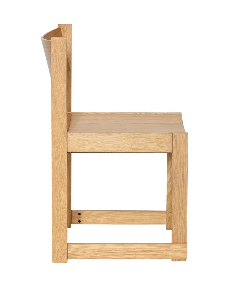 Hübsch Forma Esszimmerstuhl in Naturfarben, 50 × 50 × H 80 cm, Ansicht 2