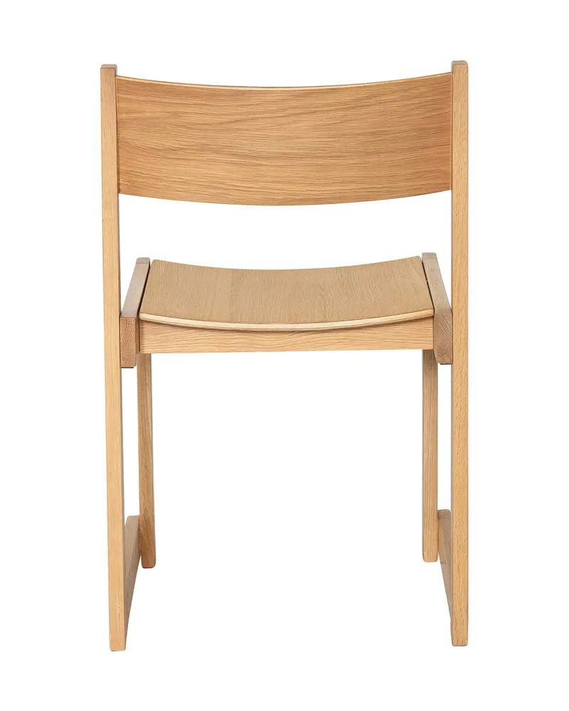 Hübsch Forma Esszimmerstuhl in Naturfarben, 50 × 50 × H 80 cm, Ansicht 3