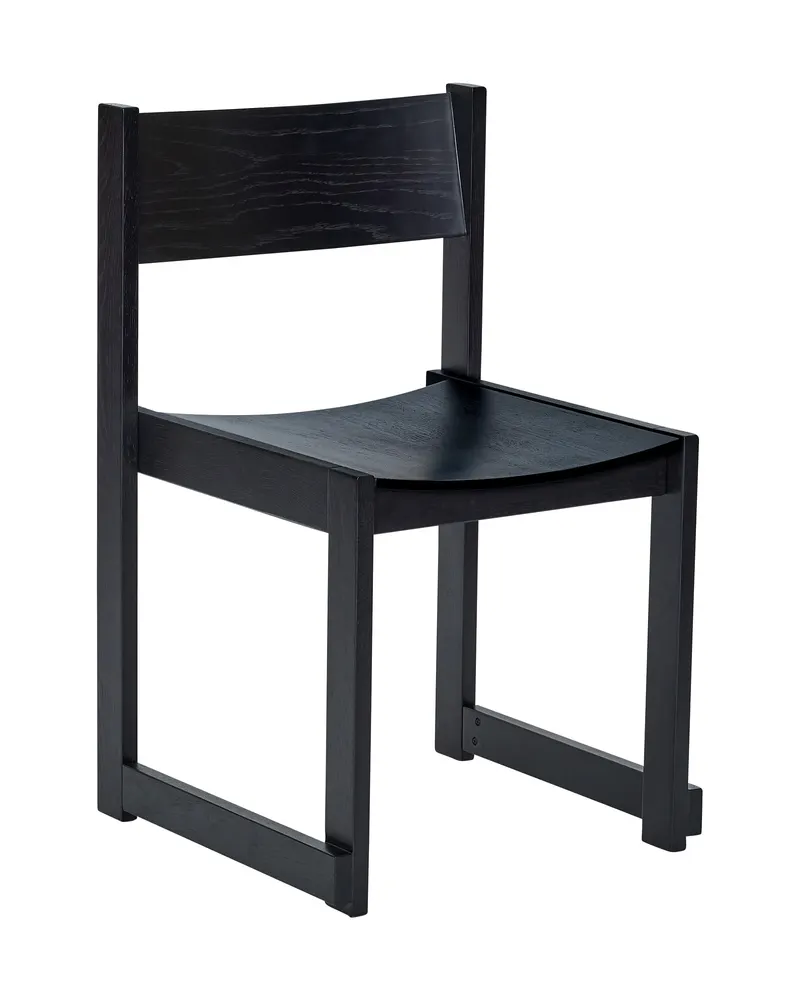 Forma Esszimmerstuhl mit Eichenfurnier, FSC®-zertifiziert, Schwarz