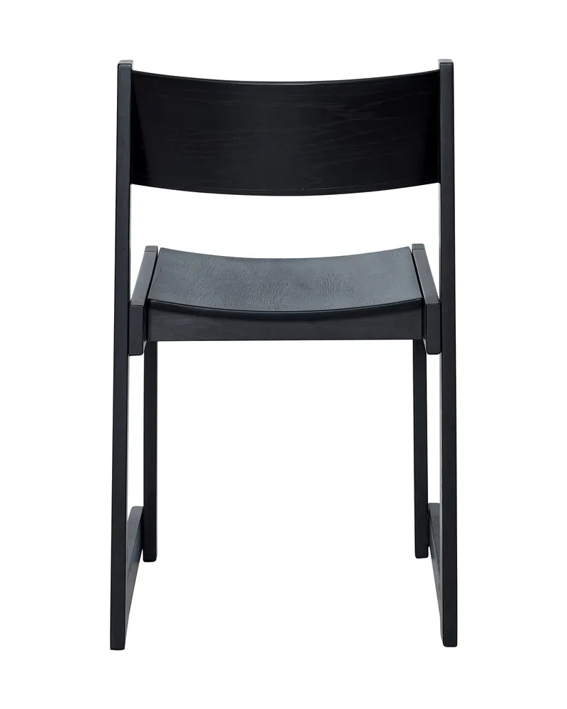Hübsch Forma Esszimmerstuhl in Schwarz, 50 × 50 × H 80 cm, Ansicht 3