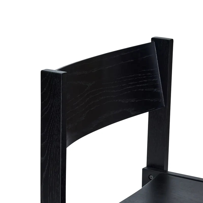Hübsch Forma Esszimmerstuhl in Schwarz, 50 × 50 × H 80 cm, Ansicht 6