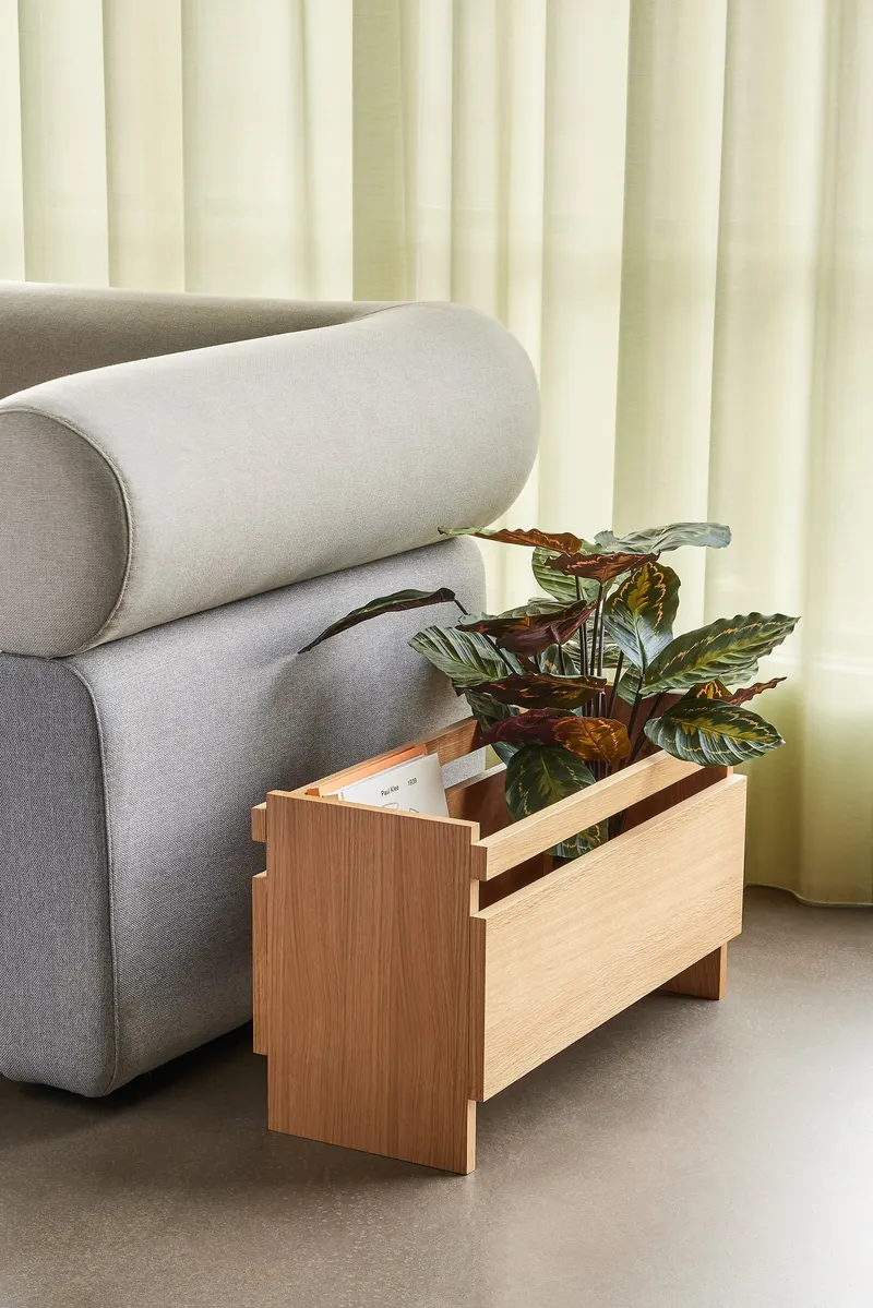 Hübsch Forma Pflanzgefäß in Naturfarben, 70 × 30 × H 40 cm, Ansicht 6