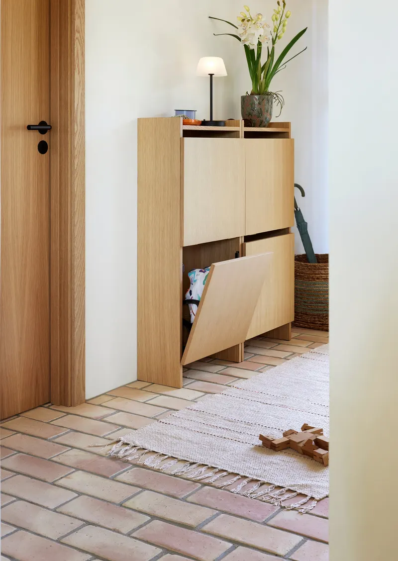 Hübsch Forma Schuhschrank in Naturfarben, 50 × 24 × H 110 cm, Ansicht 8
