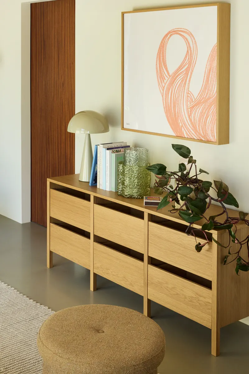 Hübsch Forma Sideboard in Naturfarben, 150 × 40 × H 65 cm, Ansicht 11