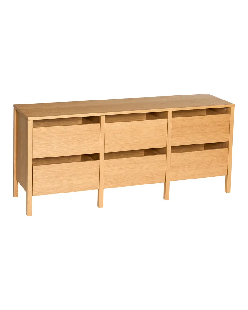 Hübsch Forma Sideboard in Naturfarben, 150 × 40 × H 65 cm, Ansicht 2