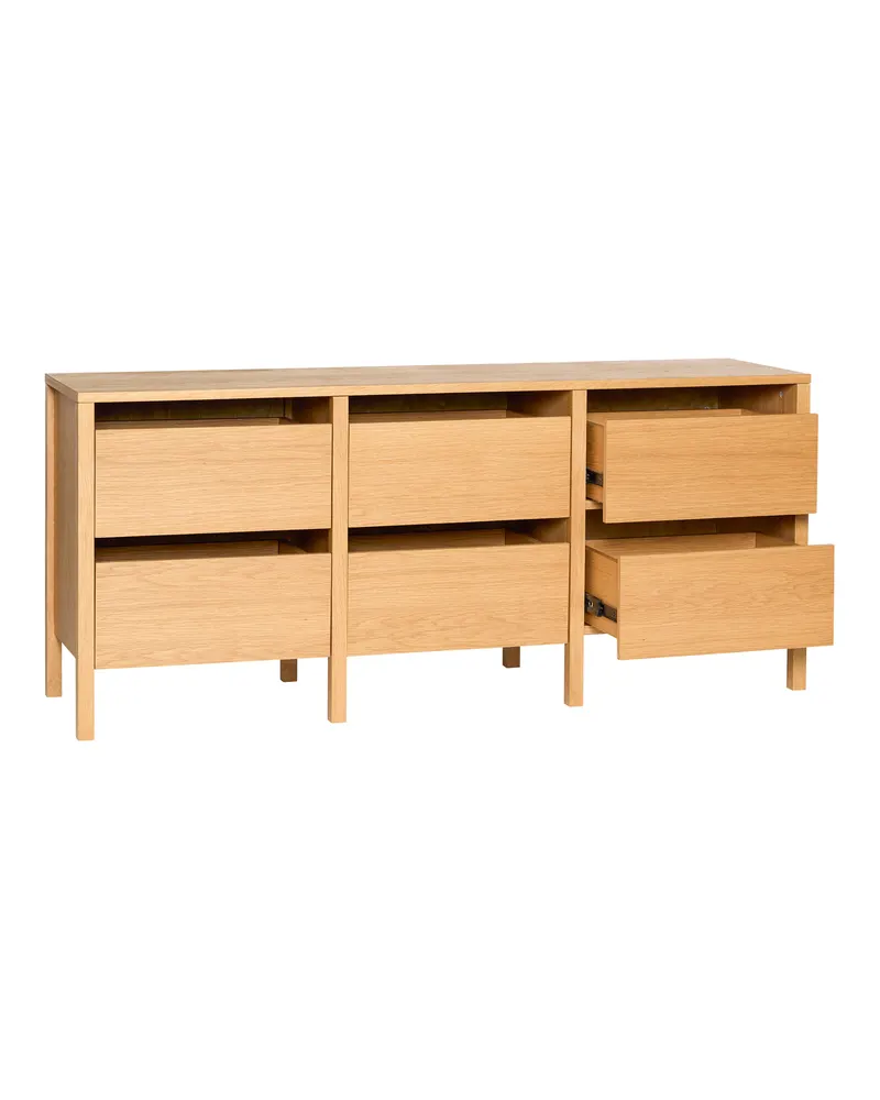 Hübsch Forma Sideboard in Naturfarben, 150 × 40 × H 65 cm, Ansicht 3