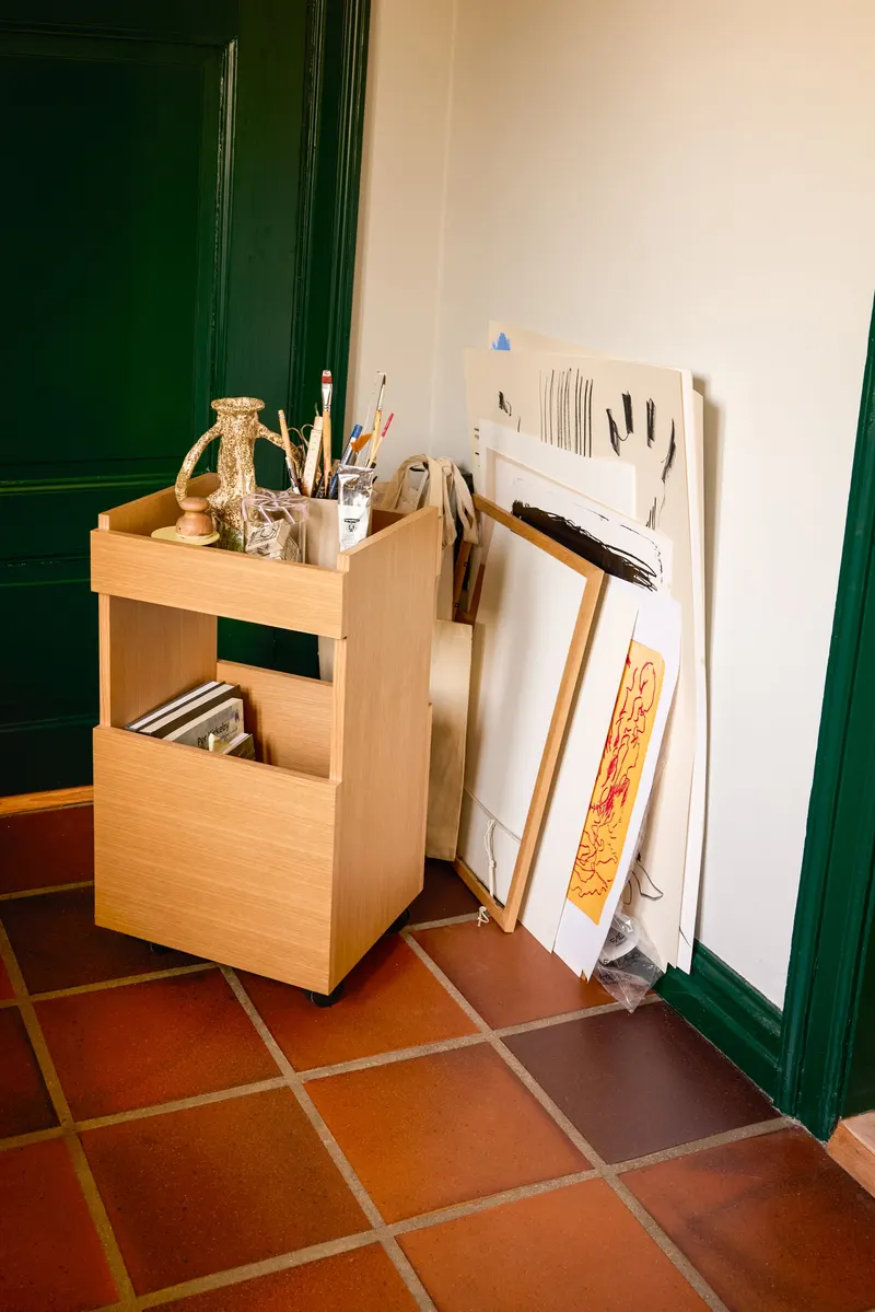 Hübsch Forma Servierwagen in Naturfarben, 40 × 35 × H 70 cm, Ansicht 11