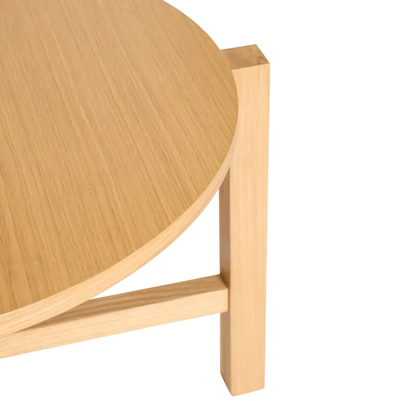 Hübsch Four Couchtisch in Naturfarben, Ø 68 × H 42 cm und Ø 48 × H 55 cm, Ansicht 5