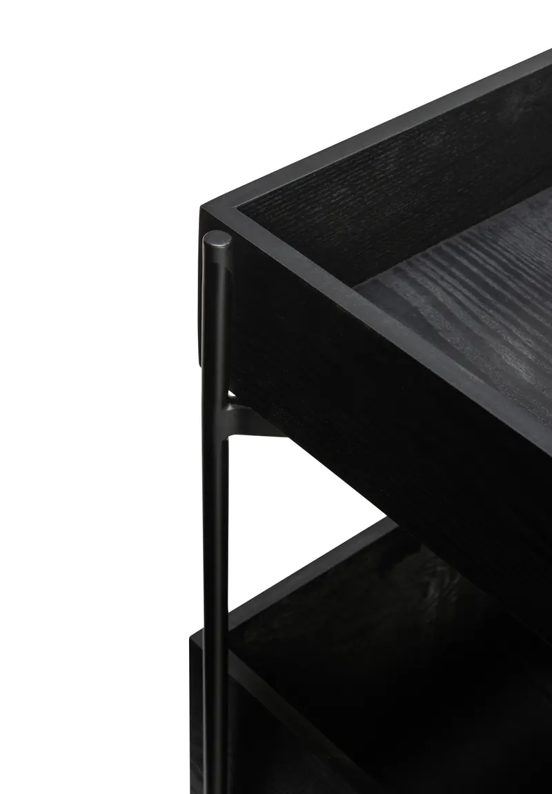 Hübsch Fresh Servierwagen in Schwarz, 42 × 40 × H 70 cm, Ansicht 2