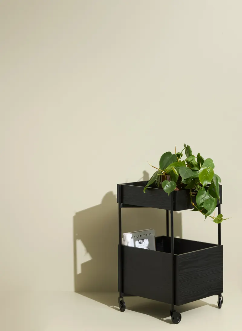Hübsch Fresh Servierwagen in Schwarz, 42 × 40 × H 70 cm, Ansicht 7