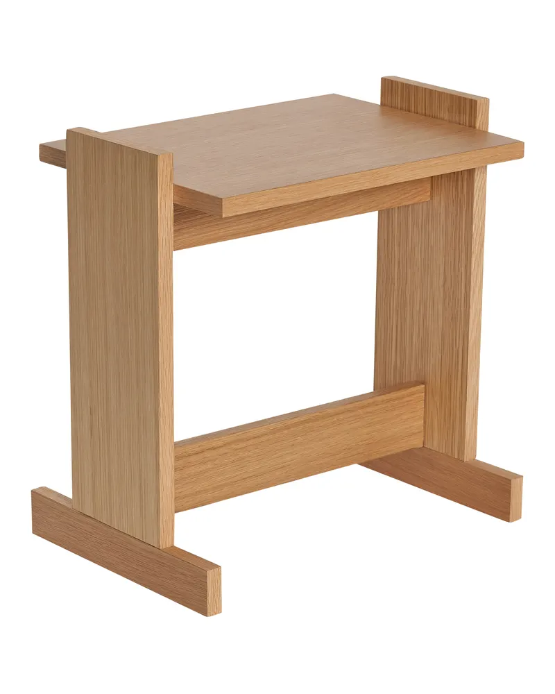 Hübsch Futu Beistelltisch in Naturfarben, 44 × 30 × H 45 cm, Ansicht 2