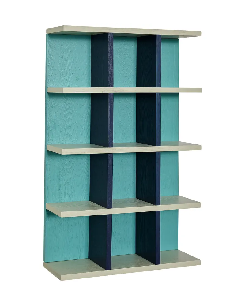 Galaxy Regal mit Eschenfurnier in Blau und Grau, FSC®-zertifiziert, Blau, Grau