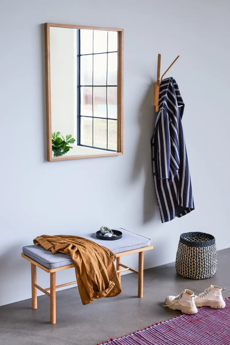 Hübsch Glimpse Spiegel in Naturfarben, 63 × H 93 cm, Ansicht 3