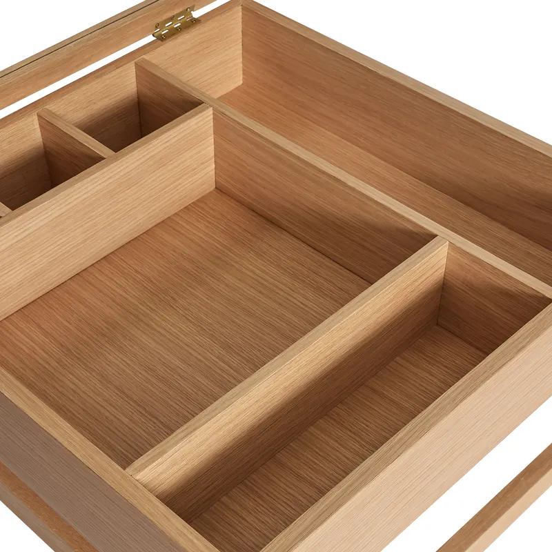 Hübsch Glitz Couchtisch in Naturfarben, 60 × 60 × H 45 cm, Ansicht 5