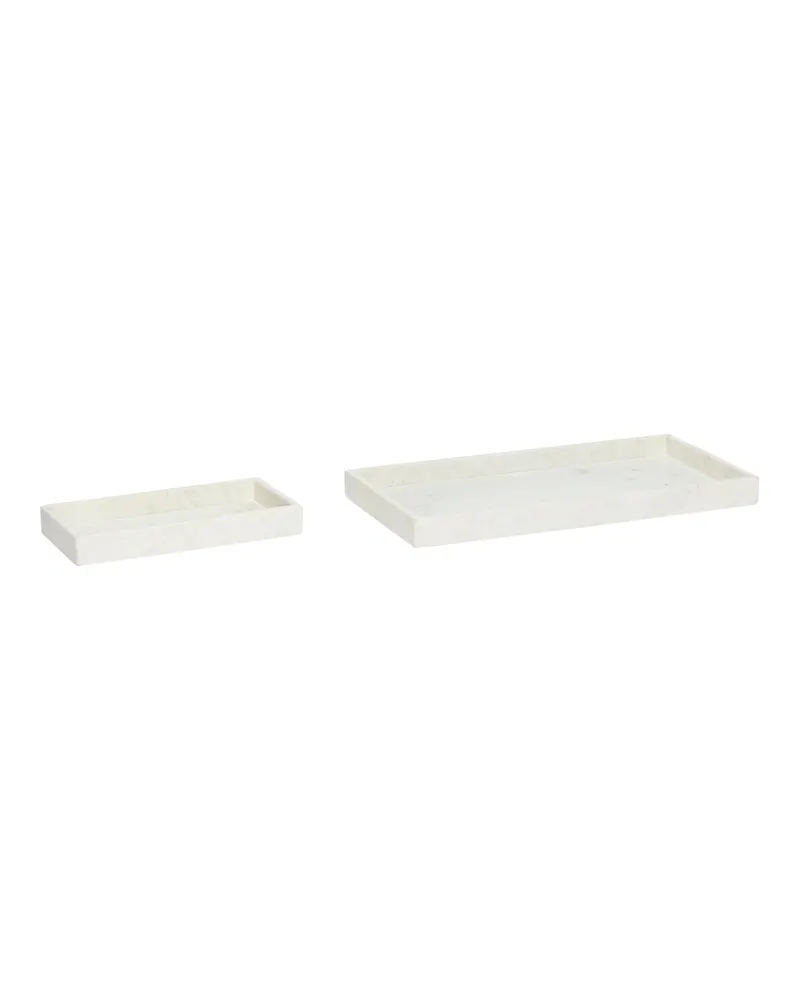 Grand Tablettset aus Marmor (2er-Set), Schwarz