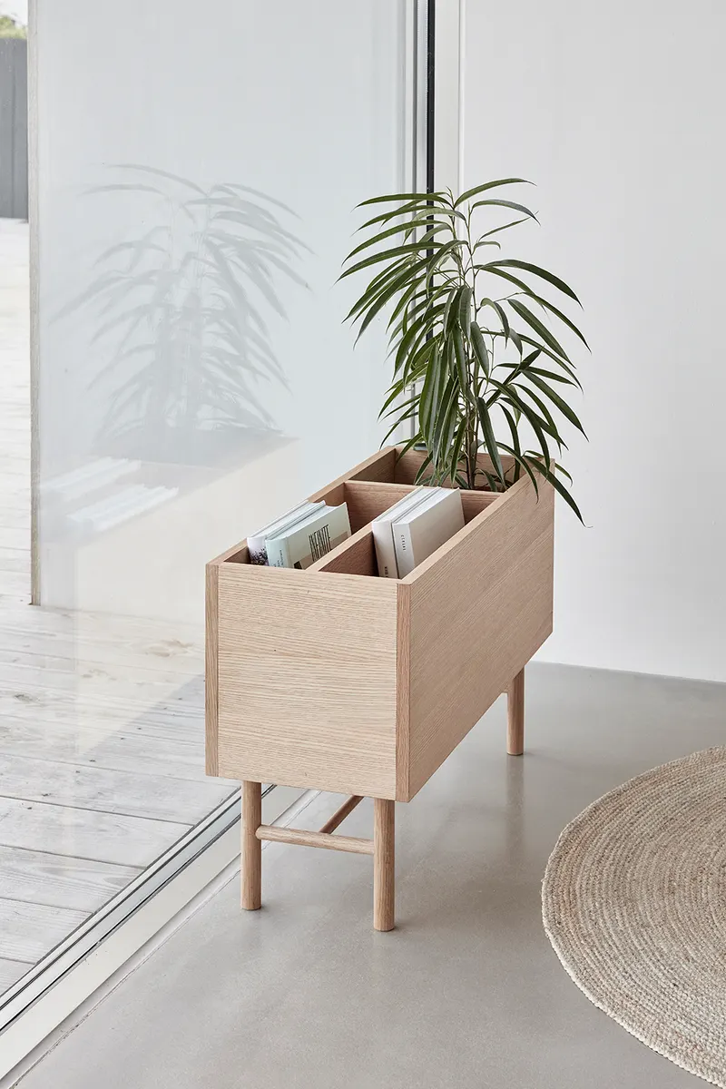 Hübsch Ground Pflanzgefäß in Naturfarben, 80 × 30 × H 50 cm, Ansicht 2