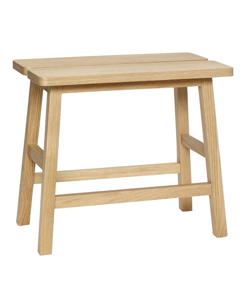 Ground Hocker mit Eichenfurnier in Naturfarben, FSC®-zertifiziert, Naturfarben