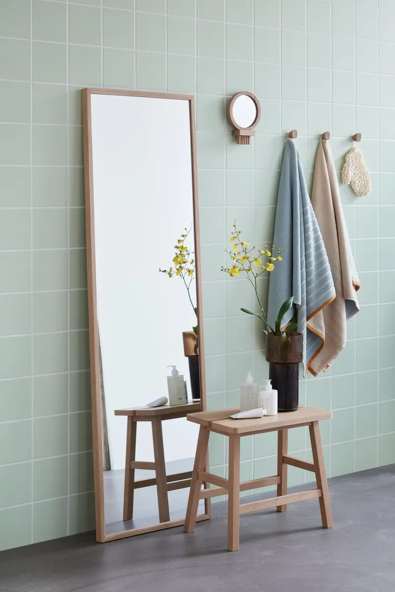 Hübsch Ground Hocker in Naturfarben, 50 × 30 × H 45 cm, Ansicht 3