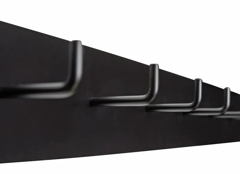 Hübsch Hack Garderobe in Schwarz, 80 × 17,5 × H 7 cm, Ansicht 3