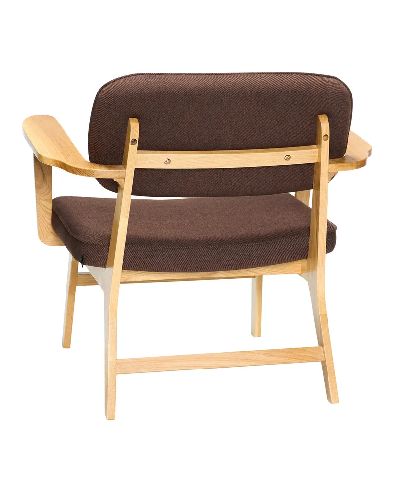 Hübsch Haze Sessel in Braun und Naturfarben, 80 × 64 × H 71 cm, Ansicht 2