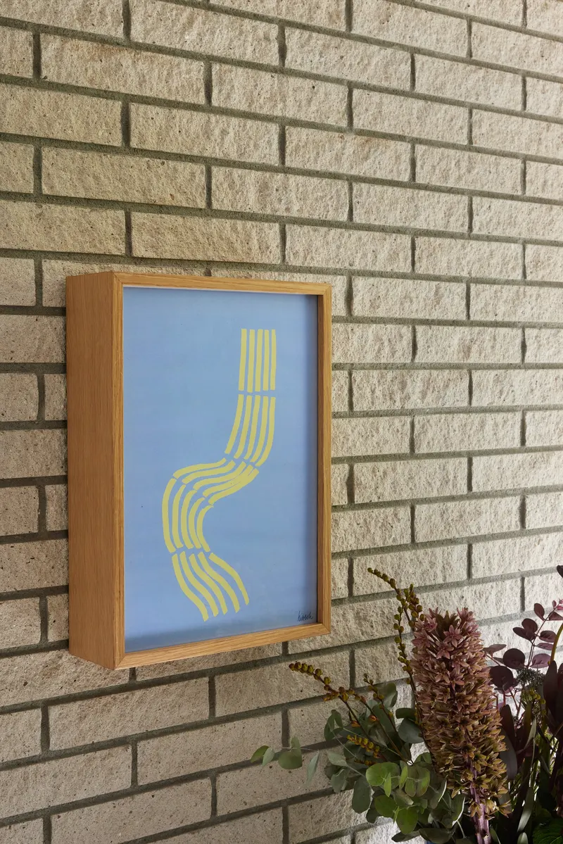 Hübsch Hello Bilderrahmen in Naturfarben, 32 × 10 × H 44 cm, Ansicht 3