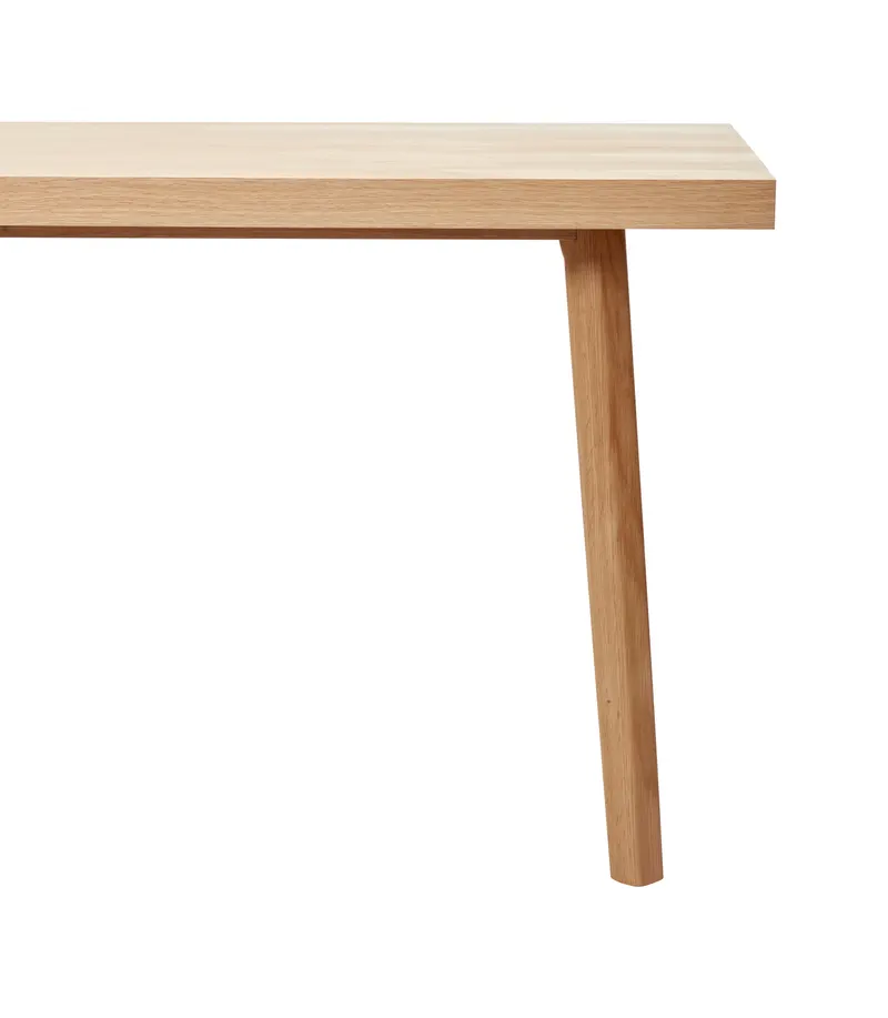 Hübsch Herringbone Esstisch in Naturfarben, 200 × 100 × H 75 cm, Ansicht 5