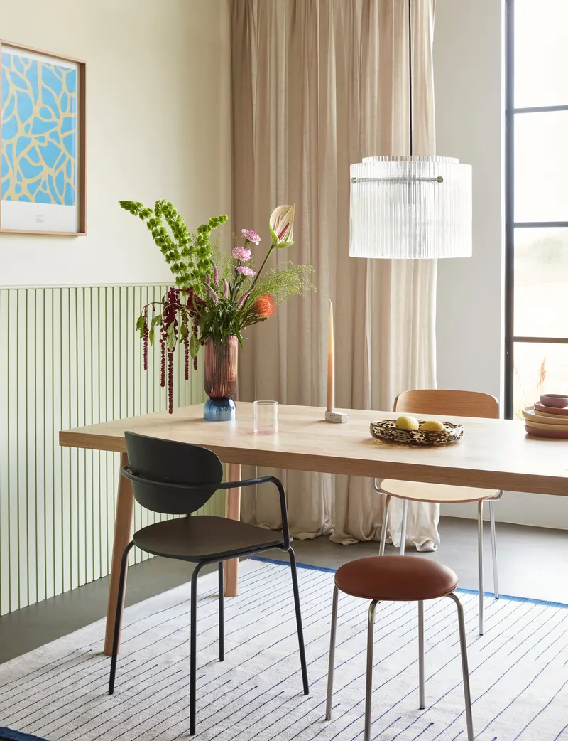 Hübsch Herringbone Esstisch in Naturfarben, 200 × 100 × H 75 cm, Ansicht 7