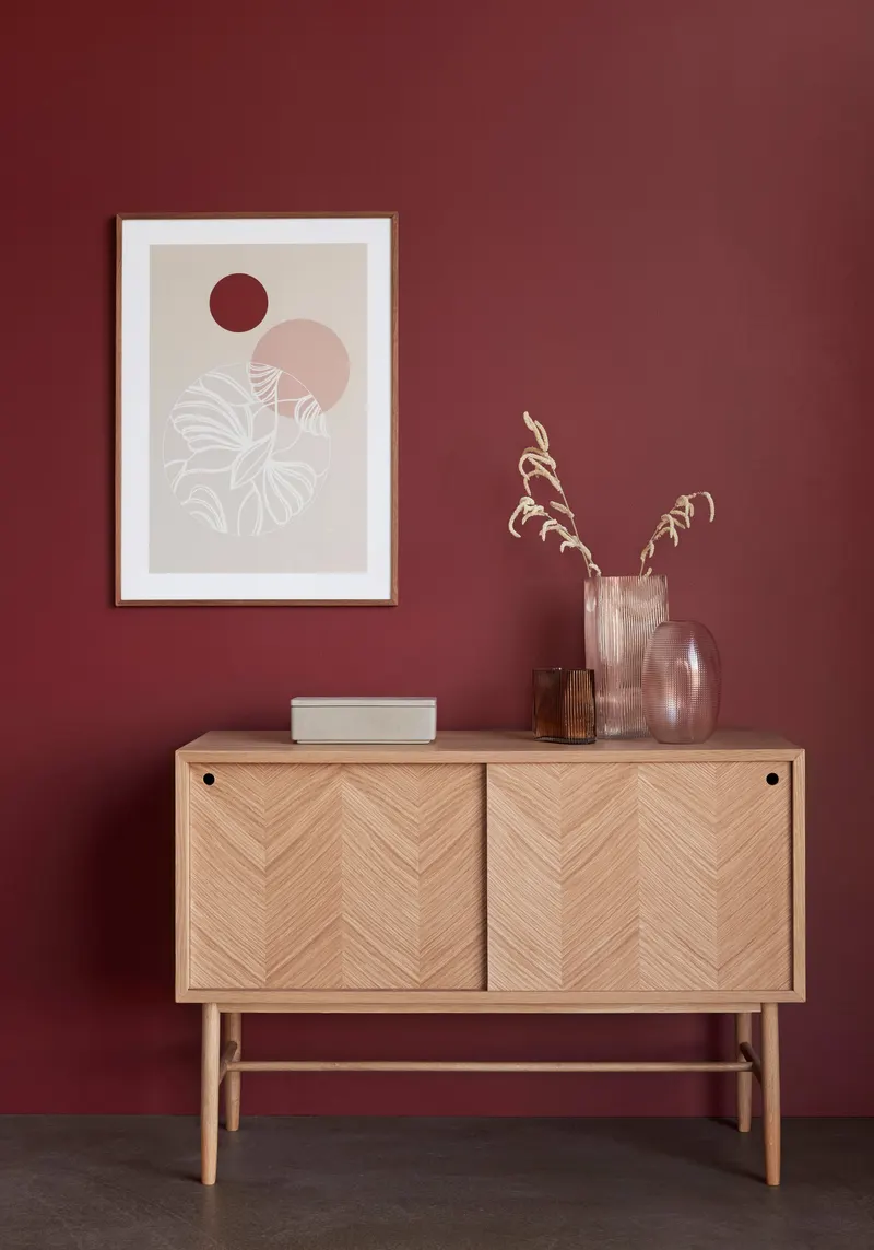 Hübsch Herringbone Kommode in Naturfarben, 100 × 40 × H 70 cm, Ansicht 3