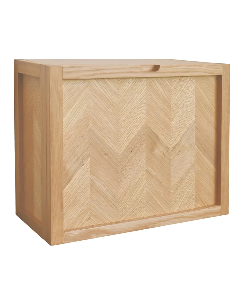 Herringbone Schuhschrank mit Eichenfurnier, FSC®-zertifiziert, Naturfarben