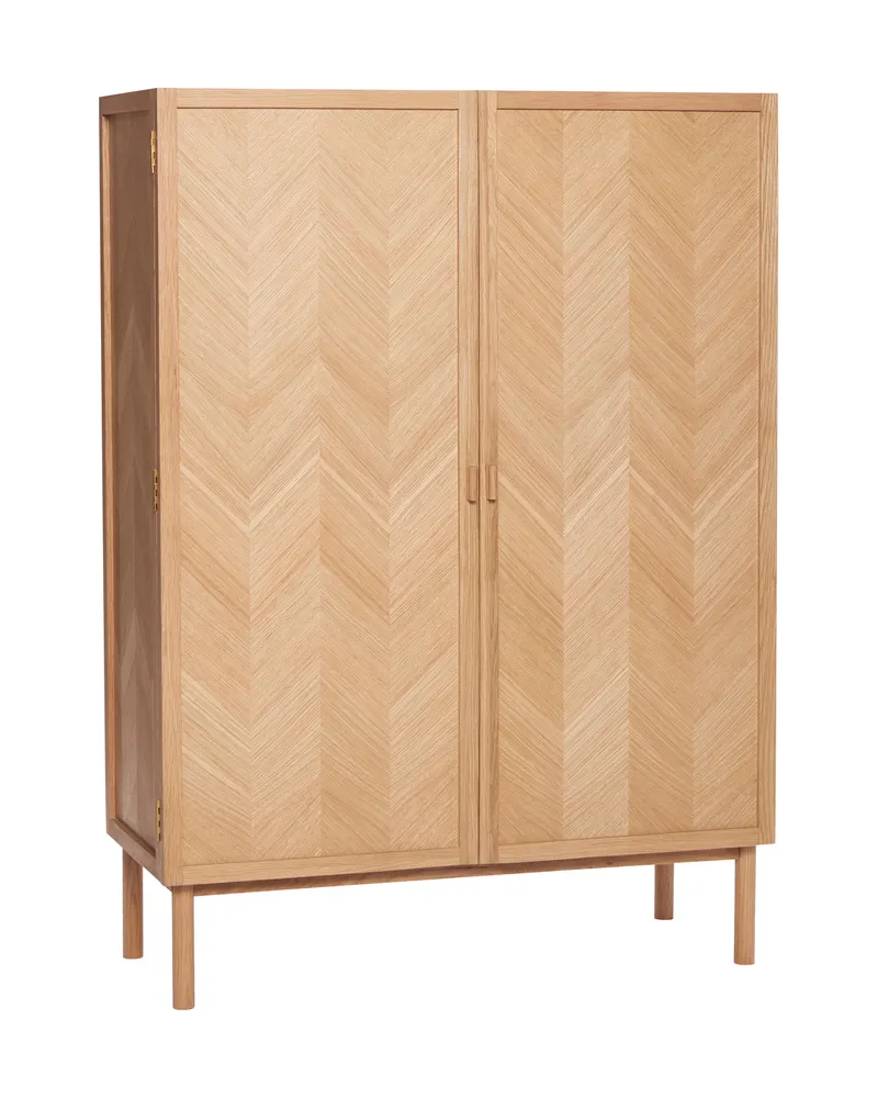 Herringbone Kleiderschrank mit Eichenfurnier, FSC®-zertifiziert