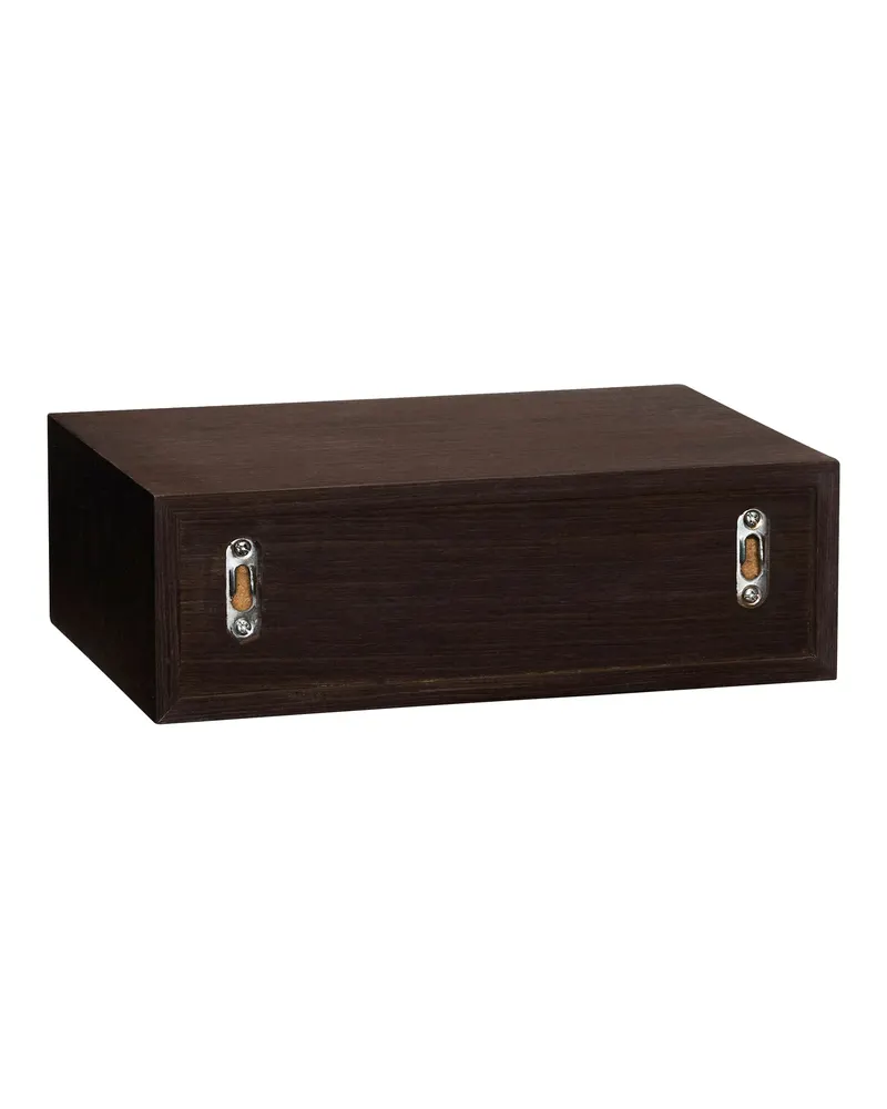 Hübsch Hide Aufbewahrung in Braun, 30 × 20 × H 10 cm, Ansicht 2