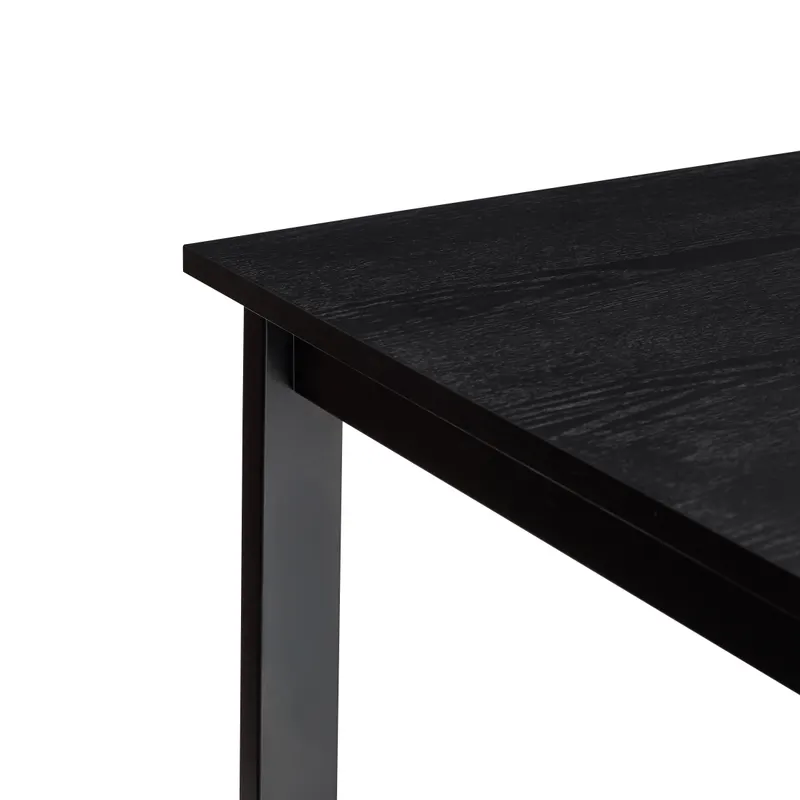 Hübsch Hock Esstisch in Schwarz, 190 × 90 × H 75 cm, Ansicht 4