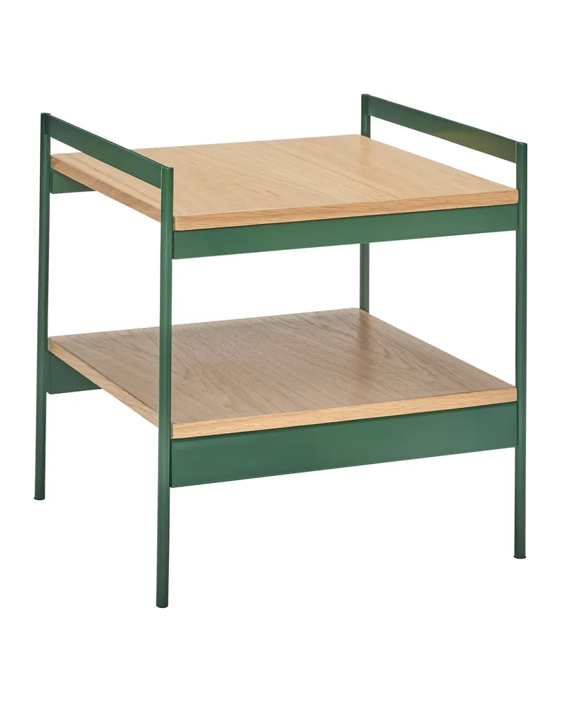 Jaunty Beistelltisch mit Eichenfurnier in Grün und Naturfarben, FSC®-zertifiziert