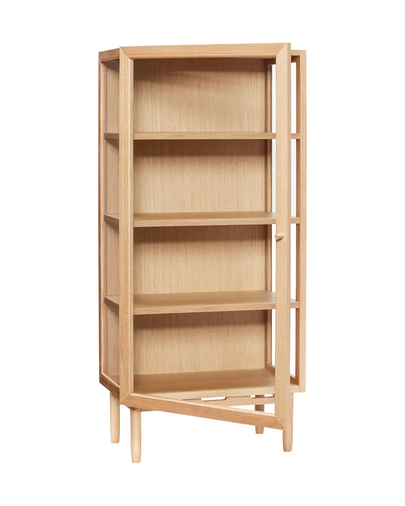 Hübsch Kaiser Vitrine in Transparent und Natur, Länge 60 cm / Breite 40 cm / Höhe 130 cm, Ansicht 2