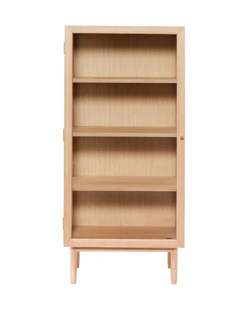 Hübsch Kaiser Vitrine in Transparent und Natur, Länge 60 cm / Breite 40 cm / Höhe 130 cm, Ansicht 3