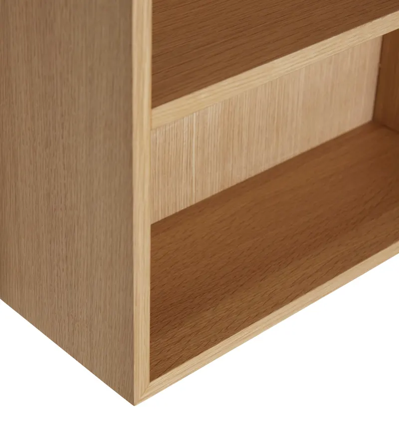 Hübsch Kappu Regal in Naturfarben, 40 × 15 × H 100 cm, Ansicht 2