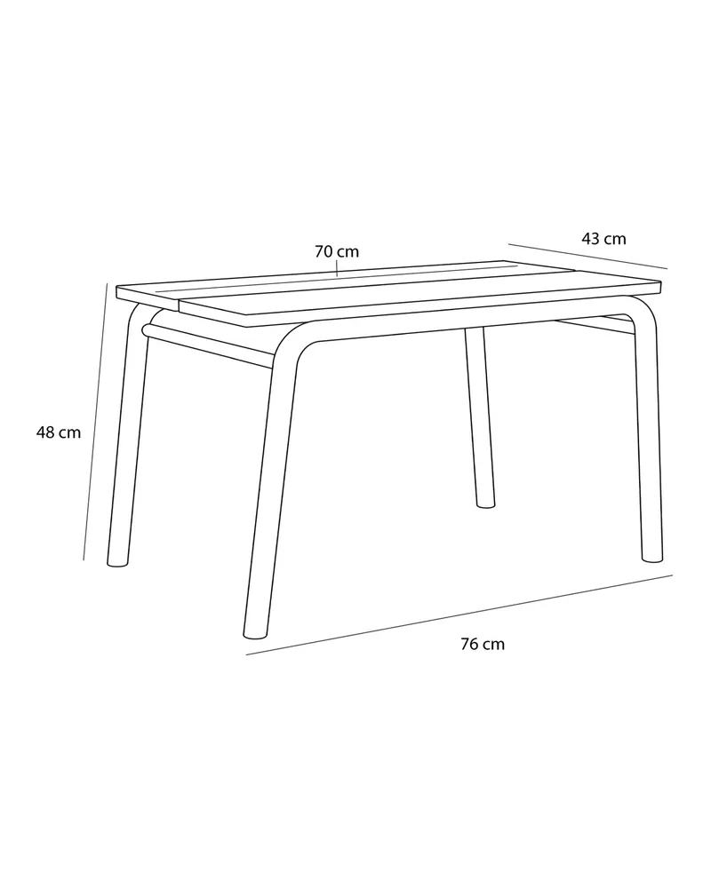 Hübsch Koi Sitzbank in Grau und Hellgrün, 70 × 43 × H 48 cm, Ansicht 3