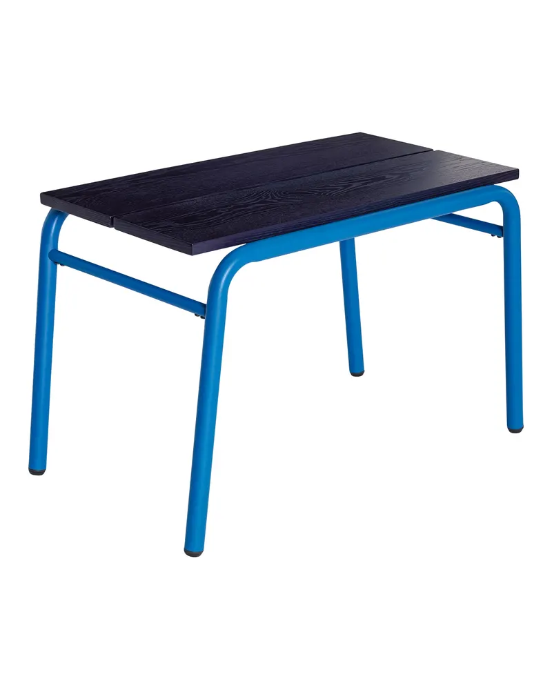 Hübsch Koi Sitzbank in Blau und Dunkelblau, 70 × 43 × H 48 cm, Ansicht 2